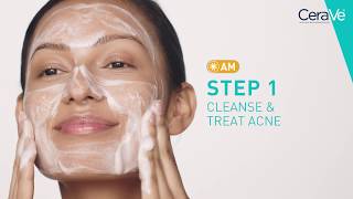 Simple Routine for Acne Prone Skin  Cerave [upl. by Iduj]