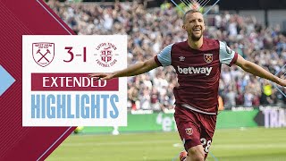 West Ham 31 Luton Town  Souček Nails A Beautiful Volley  Extended Highlights [upl. by Llevaj]