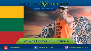 Lietuvos geimeriai  BartasTV  GTA Minecraft NBA [upl. by Aielam51]