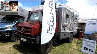 BIMOBIL EX432 EXPEDITION VEHICLE RV MERCEDES BENZ UNIMOG U4023 WALKAROUND AND INTERIOR [upl. by Jahdiel]