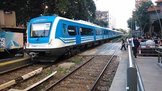 Línea Mitre Nuevos trenes eléctricos chinos por Belgrano 27112014 [upl. by Aileahcim]