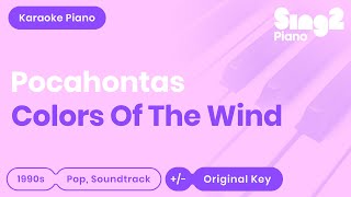 Colors of the Wind Karaoke  Pocahontas  Tori Kelly Karaoke Piano [upl. by Clifford]