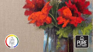 FolkArt Color Lesson Painting Tutorial Poppies [upl. by Lynch]