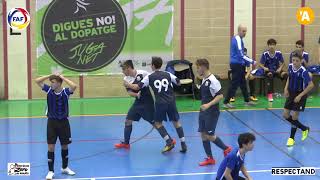 RESUM Lliga BSA​ Cadet Futsal 1A FC Santa Coloma​ A  Inter Escaldes​ A [upl. by Suehtomit614]