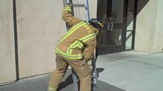 One Firefighter 24 Ladder Throw  Victor Valley College [upl. by Merrie]