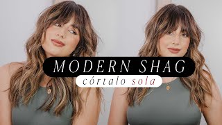 ¿Cómo hacer un corte en capas SOLA  MODERN SHAG TUTORIAL  Valentina Arjona [upl. by Olram]