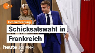 heute journal vom 30062024 Wahlen in Frankreich AfDParteitag EMAchtelfinale english [upl. by Iviv]