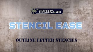 Outline Letter Stencils  Stencil Ease [upl. by Lana]