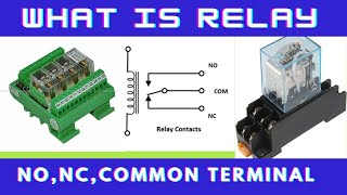 What is relay  What is NoNC and common terminal in relay [upl. by Hakan]