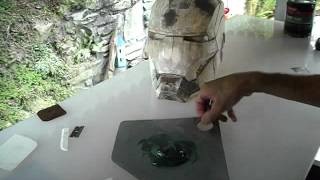 IRON MAN HELMET BUILD PART 4  BONDO FIRST COAT [upl. by Moya]