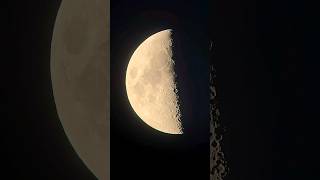 First quarter moon through my telescope [upl. by Felt]