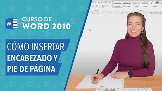 CURSO DE WORD 2010 Cómo insertar Encabezado y Pie de página [upl. by Mcroberts]