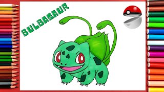 How to Draw Bulbasaur Easy  Pokemon [upl. by Perkins]