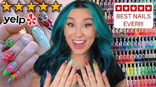 Reviewing THE BEST 5 Star NAIL Salon BEST NAILS EVER [upl. by Corella]