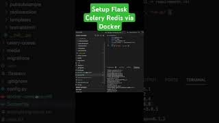 Setup Flask Celery Redis via Docker python belajarpython tutorial [upl. by Ellenoj8]