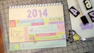 Last Minute Gift Make a Scrapbook Calendar [upl. by Hsirrehc]