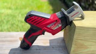 Milwaukee M12 12v Hackzall 2420 20 performance test construction milwaukee sawzall [upl. by Hilarius739]