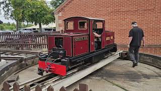 Henrietta Jane on the Turntable at the Bressingham Steam Museum [upl. by Willumsen]