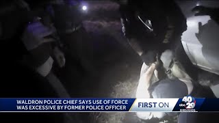 Waldron police chief talks about use of force by former police officer [upl. by Yrollam]