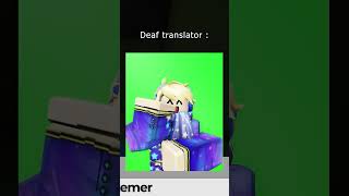 Deaf man watching concert  Potemer roblox memes robloxedit animation [upl. by Shulman]