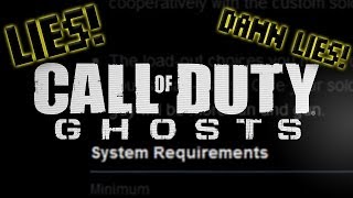 CoD Ghosts Has FALSE System Requirements [upl. by Yllus551]