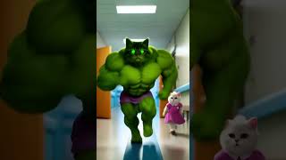 The Hulk Kitten 🛁💚 A Heroic Fall into Mom’s Armscat cattales catfunny catshorts funny catvid [upl. by Sone]