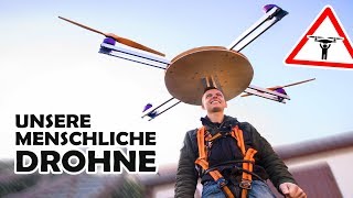 Wir bauen ein DROHNEN  JETPACK  Unsere menschliche DIY Drohne 2 [upl. by Hanej453]