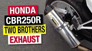 2012 Honda CBR 250R with Two Brothers VALE Exhaust [upl. by Norrad]