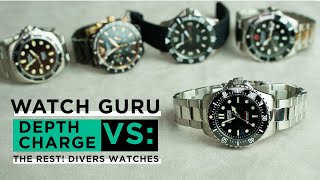 Watch Guru VS Depth Charge vs the rest THE BEST DIVERS WATCH [upl. by Eiramanna]