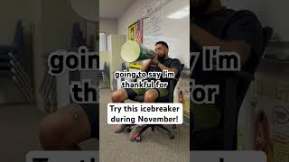 Try this icebreaker for November education funny teachercertification teachereducation [upl. by Buck]