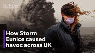 Storm Eunice Death and damage across UK [upl. by Hodges13]