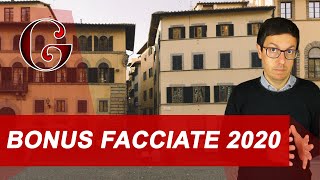 BONUS FACCIATE 2020 come funziona e quali requisiti per la detrazione [upl. by Fawcette]