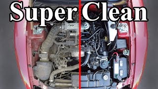 How to SUPER CLEAN your Engine Bay [upl. by Atiram362]