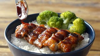 5 ingredient CRISPY CHICKEN TERIYAKI Easy Recipe [upl. by Nolitta]