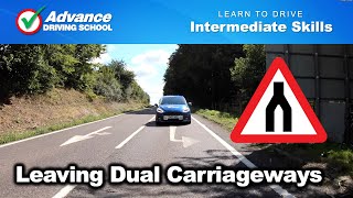 Leaving Dual Carriageways  Learn to drive Intermediate skills [upl. by Botsford]