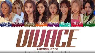 LIGHTSUM  VIVACE Lyrics Color CodedHanRomEng [upl. by Reace]