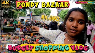 Pondy Bazaar Budget Shopping  mrtamizhvlogs [upl. by Mayyahk]