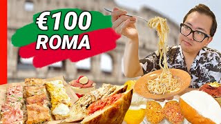 Mi Fingo TURISTA a Roma🇮🇹 Sfida di €100 tra i Locali più Turistici del Centro [upl. by Eanram]