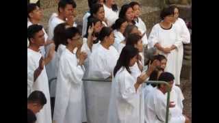 More Indonesian Pilgrims Songs at Yardenit Baptismal Site Israel [upl. by Follansbee]