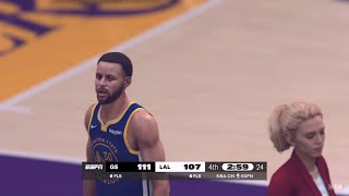 NBA 2K25 Ultra Modded Pre Season  LAKERS vs WARRIORS 4TH QTR GAMEPLAY [upl. by Damian]