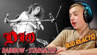 Who is Dio Rainbow  Stargazer Gen Alpha Kid Reacts to Ronnie James Dio musicreaction dio [upl. by Oiratnom]