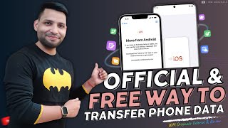 How to Transfer Data from Android to iPhone for FREE 2024 Move to iOS Android to iPhone Transer [upl. by Tamma114]