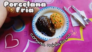 Comida Miniatura🍗🍴 mole mexicanofake food PORCELANA FRIA [upl. by Nosneb]