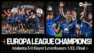 Atalanta lift the Europa League Trophy 🏆  Atalanta 30 Bayer Leverkusen UEL Final [upl. by Sinnek584]