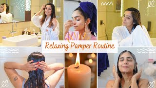 Relaxing Pamper Routine  Haircare Bodycare amp Shower Rouitne  Nimmy Arungopan [upl. by Eissat161]