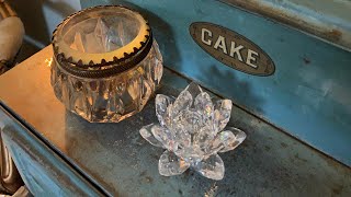 Flea Market Jewelry and Thrift Store Swarovski Haul thriftedfinds shabbychic brocante [upl. by Hardin]