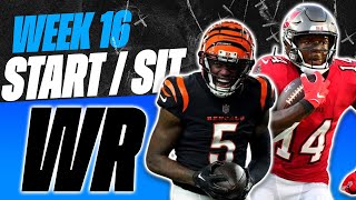 2023 Fantasy Football  MUST Start or Sit Week 16 Wide Receivers  Every Match Up [upl. by Ennaihs]