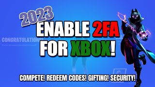 How to Enable 2FA Two Factor Authentication on Xbox  Working 2023  Fortnite [upl. by Nilreb603]