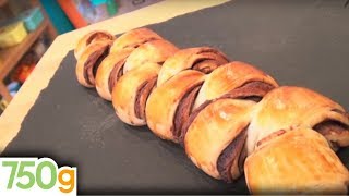 Recette de Brioche roulée inversée au chocolat  750g [upl. by Horner743]