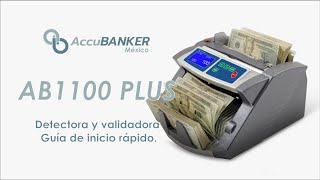 AB1100 PLUS AccuBANKER guía de inicio rápido [upl. by Anole]